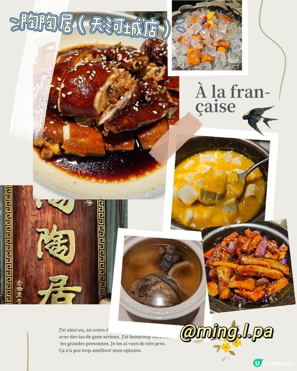 廣州(北京路)之行 #美食篇 -- 大鴿飯(北京路店)、陶陶居（天河城店）和水上茶居（天字碼頭）