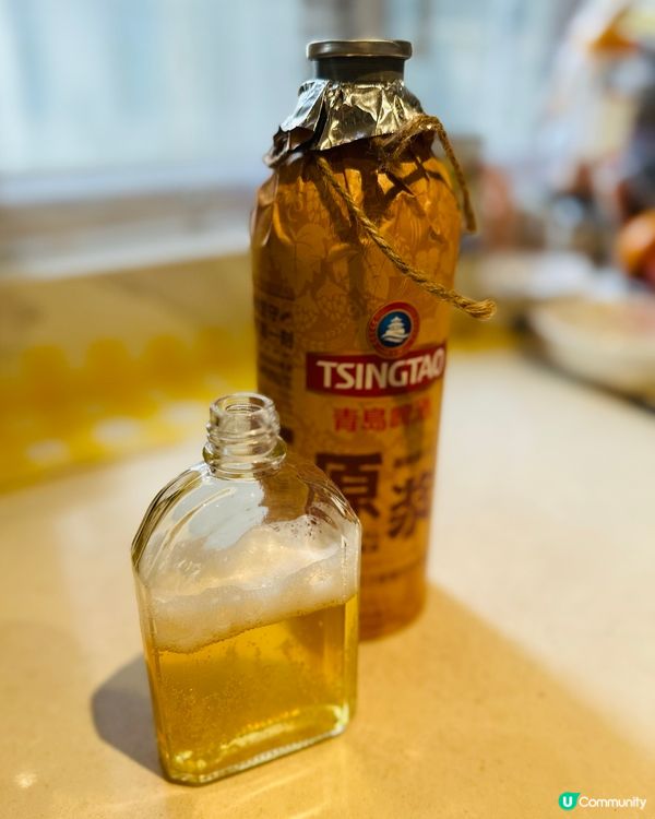 濃密嘅青島原漿啤酒