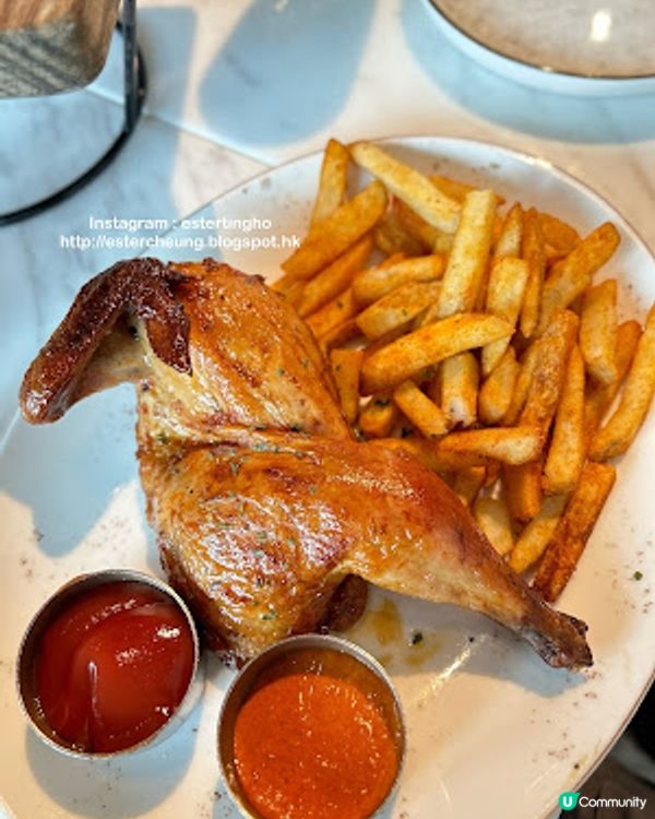 【觀塘 食記】又嚟嘆個 brunch ♥ 意式辣肉腸薄餅。葡式香辣燒雞配薯條 ♥ Flames 海濱滙