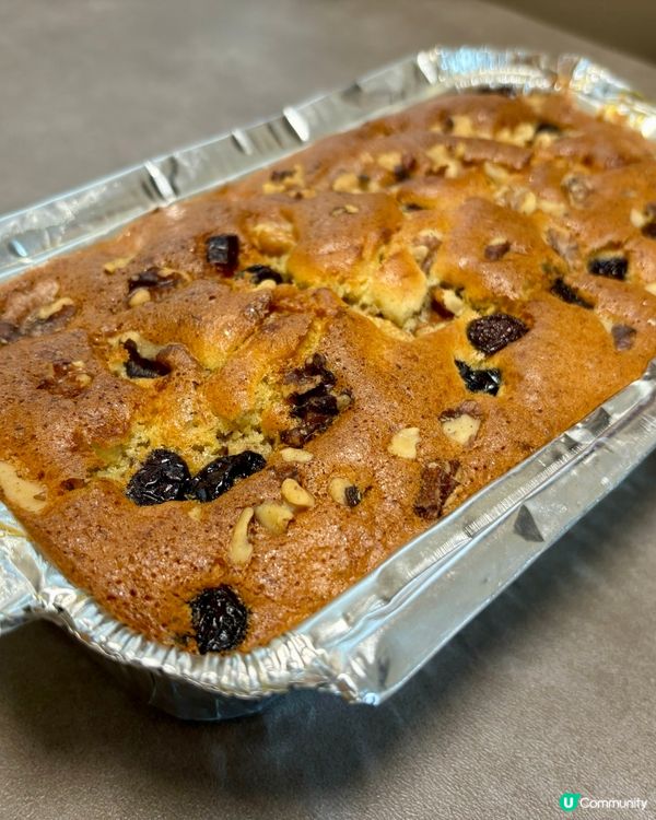 低糖低油香蕉紅莓合桃蛋糕😋