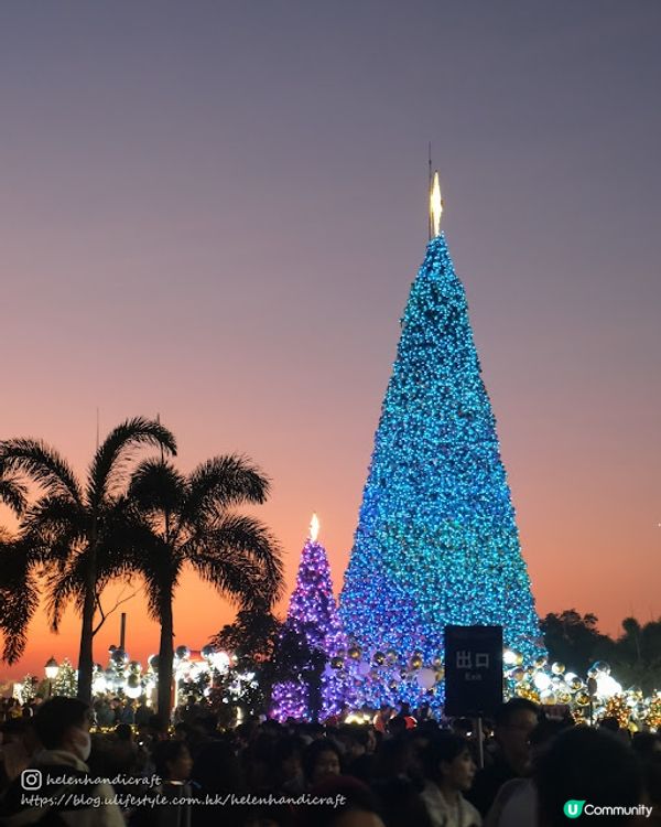 【旅遊香港】西九聖誕樹配日落美景 - 西九龍文化區