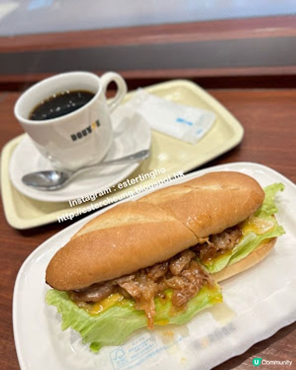 上野│御徒町。食記 ♥ 日本連鎖咖啡店 DOUTOR Coffee 嘆個快靚正早餐 ♥ 期間限定。信州味噌生薑芝士牛小排 米蘭三文治