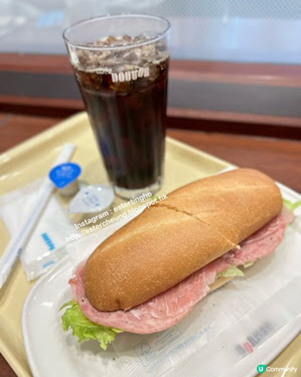 上野│御徒町。食記 ♥ 日本連鎖咖啡店 DOUTOR Coffee 嘆個快靚正早餐 ♥ 期間限定。信州味噌生薑芝士牛小排 米蘭三文治