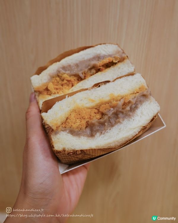 【吃下油麻地】勁大份足料芋泥三文治 - 大吃大喝