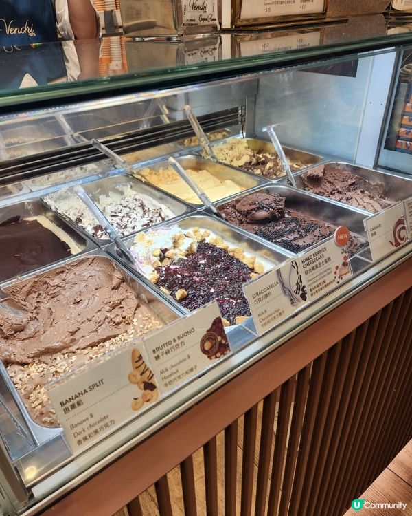 Venchi gelato 意大利式冰淇淋😋😋😋