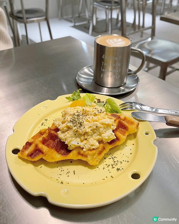 台北🩶簡約韓系croffle咖啡店