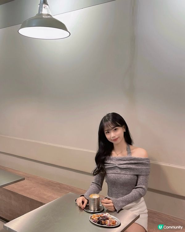 台北🩶簡約韓系croffle咖啡店