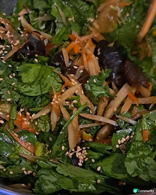 牛蒡絲紅蘿蔔絲雲耳芫荽