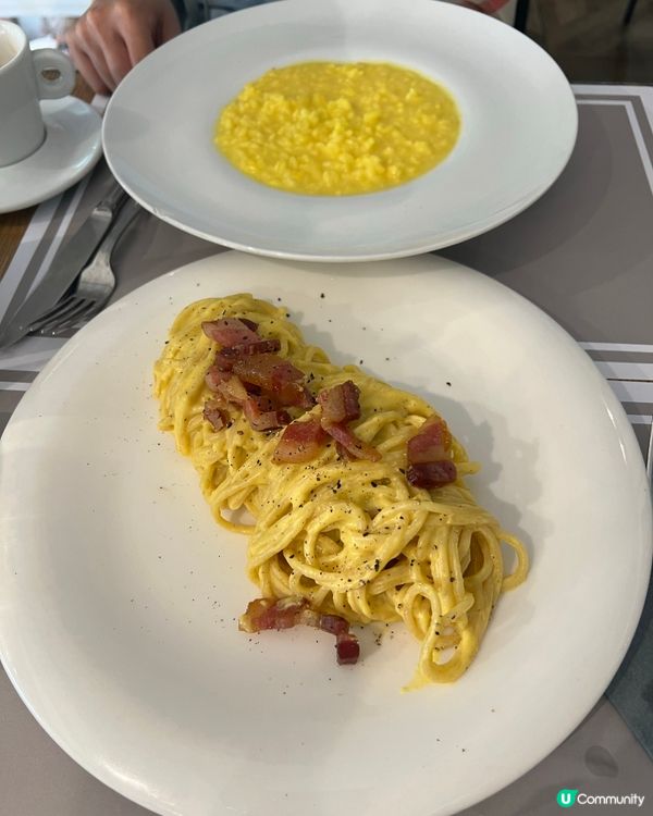係米蘭食卡邦尼意粉同米蘭式既意大利飯