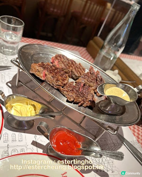 牛魔王必食 💕 法式扒房 💕 嘆美國安格斯肉眼扒➕任食薯條