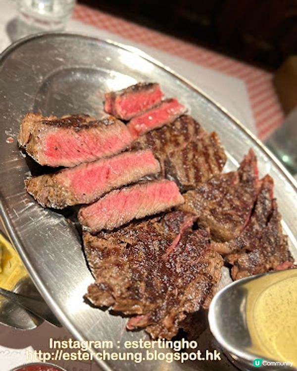 牛魔王必食 💕 法式扒房 💕 嘆美國安格斯肉眼扒➕任食薯條