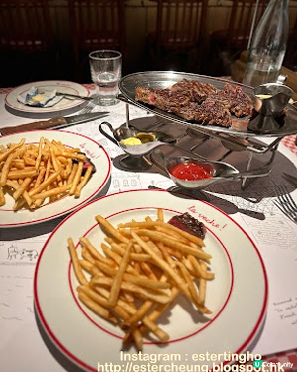 牛魔王必食 💕 法式扒房 💕 嘆美國安格斯肉眼扒➕任食薯條