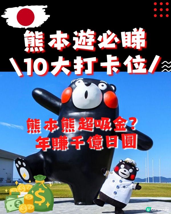 熊本遊必睇10大熊本熊打卡位‼️探訪日本最強吉祥物✨