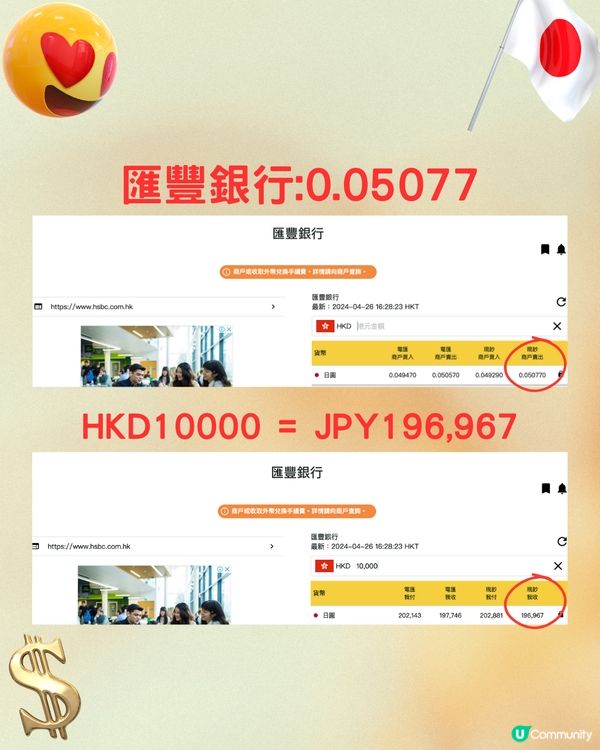日圓跌穿5算‼️💰即比較14間銀行找換店匯率😍😍😍