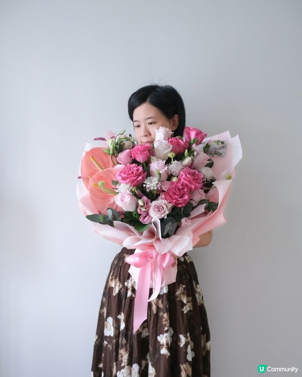 母親節靚靚粉紅花束