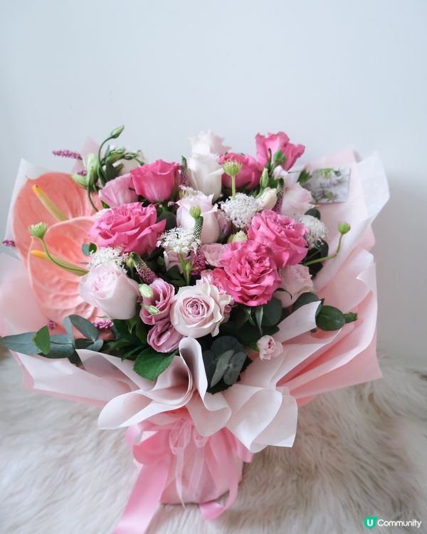 母親節靚靚粉紅花束