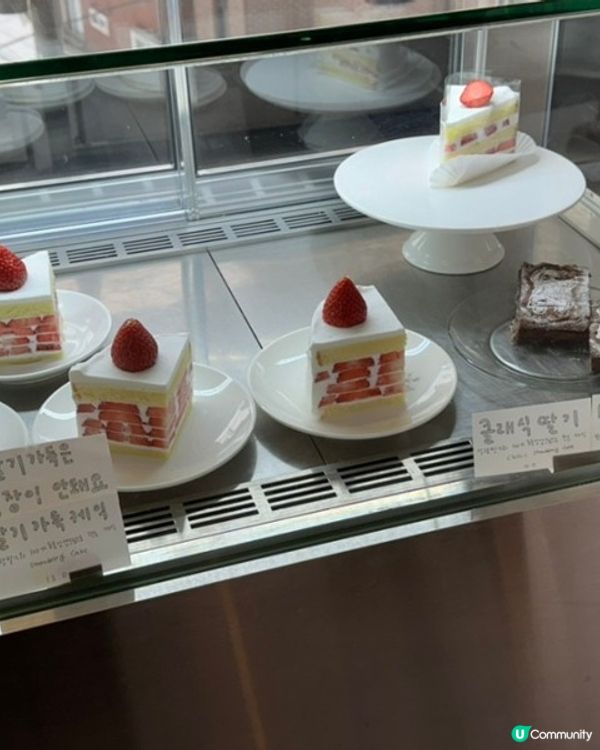 🇰🇷韓國西村高顏值士多啤梨蛋糕