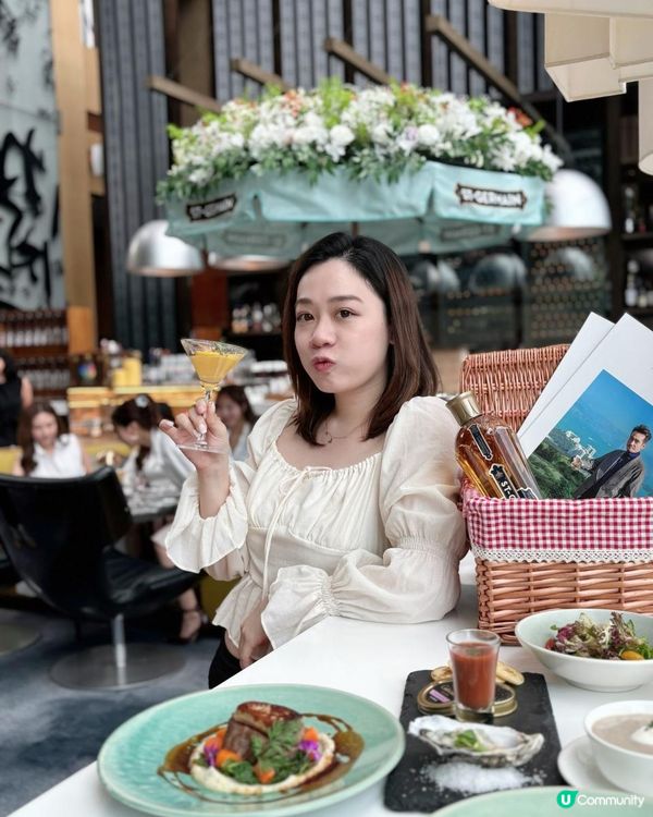 【尖東酒店餐廳】🇫🇷全新「巴黎春日花海」主題酒店餐廳套餐🌼大愛火灸甜品！晚市酒精飲品都可以任飲！🥂