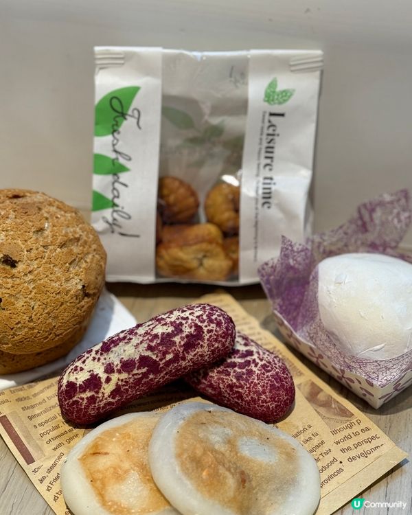 $4個手掌大麻薯波波/傳統麵包糕點好齊全