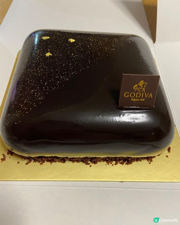 超正既Godiva黑朱古力蛋糕🍰