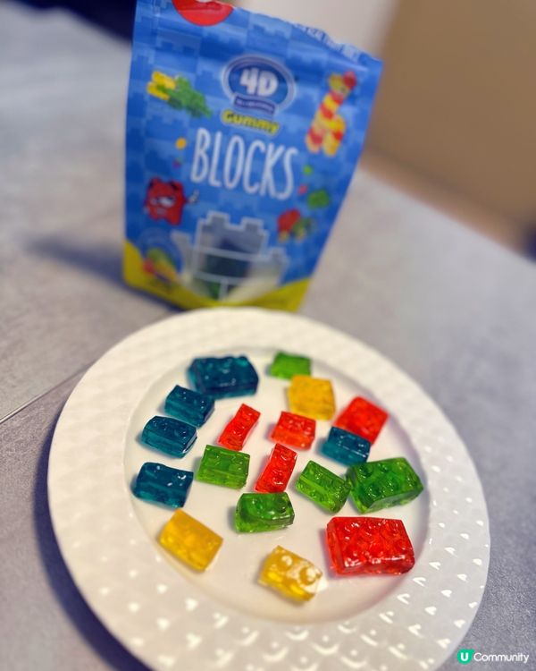 AMOS阿麥斯4D水果爆汁軟糖 /4D積木軟糖