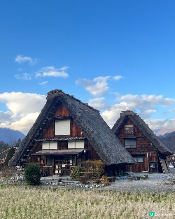 💕世界遺產白川鄉 完整保留了100多棟合掌古建築💕
