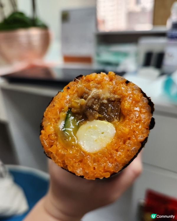 邪惡🤤超級芝士泡菜牛肉拌飯韓式手卷