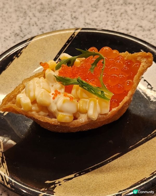 黃金魚子船😍 初嚐点壽司