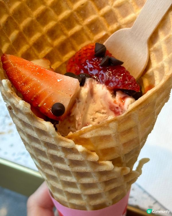 第一次食Häagen-Dazs嘅Waffle Cone