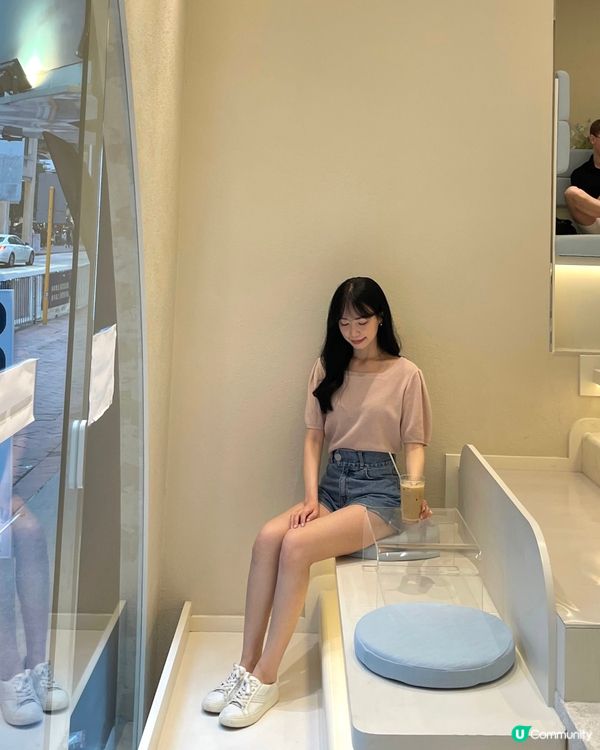 灣仔🩵粉藍色清新打卡cafe