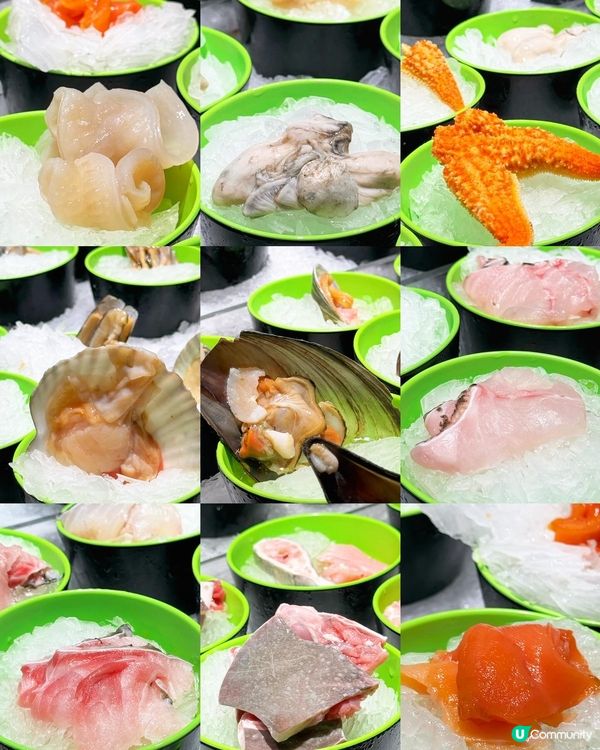 😍 自己夾海鮮! ¥𝟐𝐗𝐗海鮮刺身火鍋自助餐
