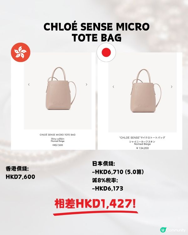 再跌穿5🇯🇵13款Chloé手袋配飾日圓差價👜😍大地色控必睇🤍