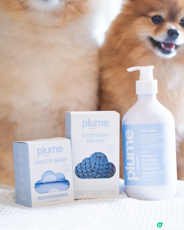 推介PLUME CARE⭐️人類級天然成份狗狗沖涼液及按摩梳