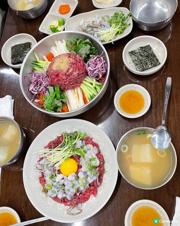 【韓國必食】廣藏市場-富村生牛肉🐮