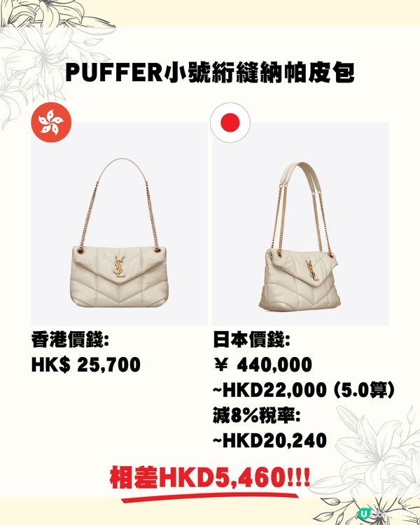 日圓低位😍即睇17款YSL包包皮具👜網紅款退稅後平近1萬蚊😱