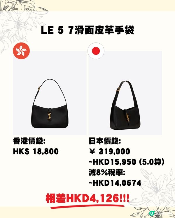 日圓低位😍即睇17款YSL包包皮具👜網紅款退稅後平近1萬蚊😱