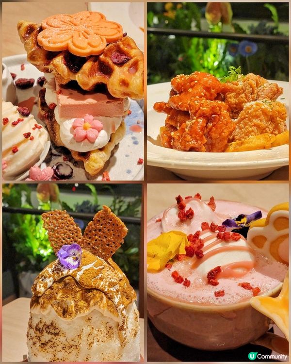 韓式cafe期間限定櫻花主題甜品