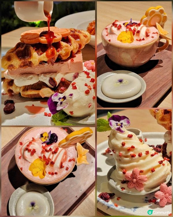 韓式cafe期間限定櫻花主題甜品