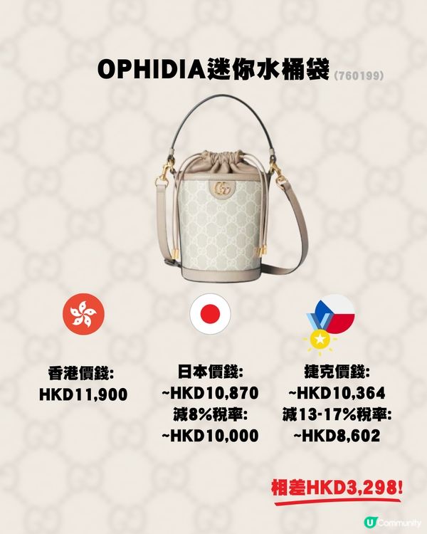 11款Gucci手袋推薦👜三地差價比較🌟唔同款唔同價‼️