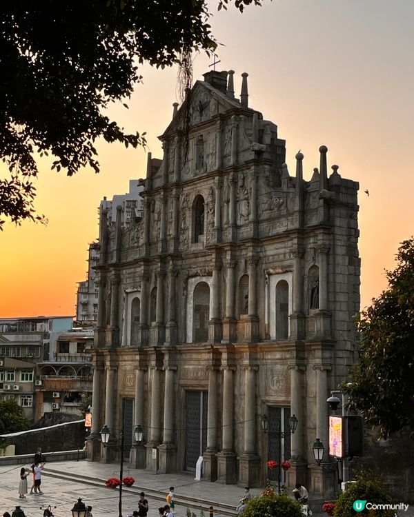 日落大三巴牌坊