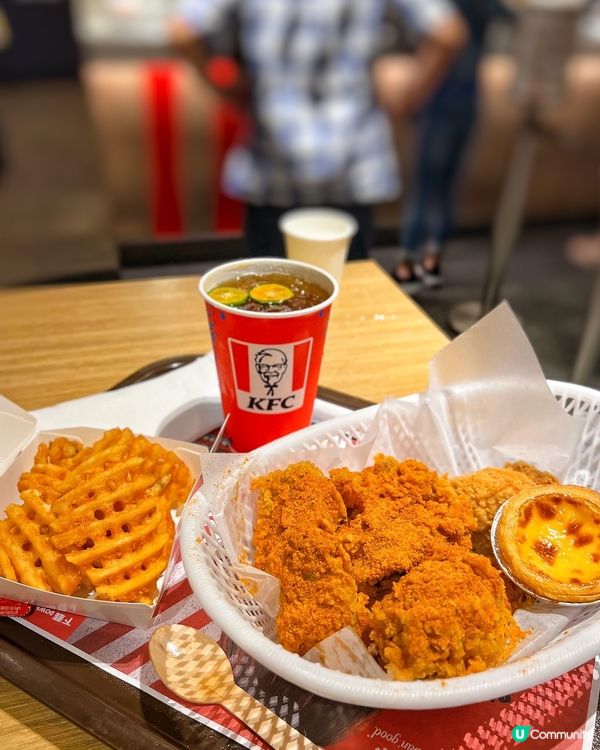 ✨ KFC泰式紅咖哩脆雞套餐🐥✨