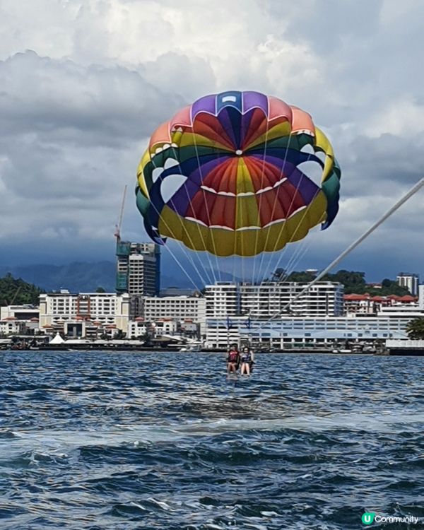 陽光與海灘～空中降落傘🪂👫🏻