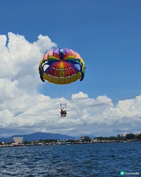 陽光與海灘～空中降落傘🪂👫🏻