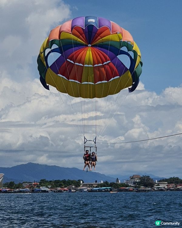 陽光與海灘～空中降落傘🪂👫🏻