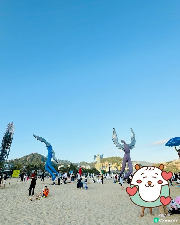 一出地鐵就可以見到嘅大海——大梅沙