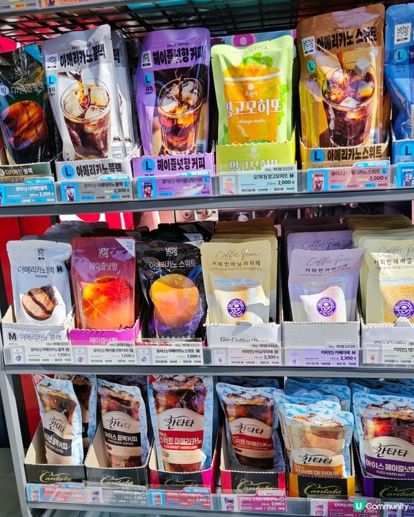 韓國熱銷便利店袋裝咖啡☕🍹，沒想到這麼好喝！😋