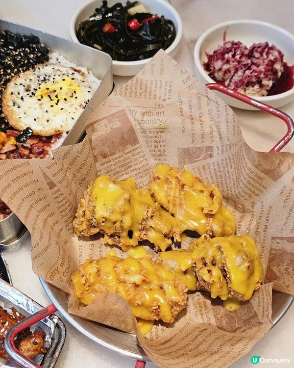 📍深圳必吃！瀑布芝士～韓客萊。芝士排骨🍖