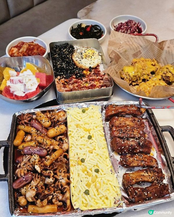 📍深圳必吃！瀑布芝士～韓客萊。芝士排骨🍖