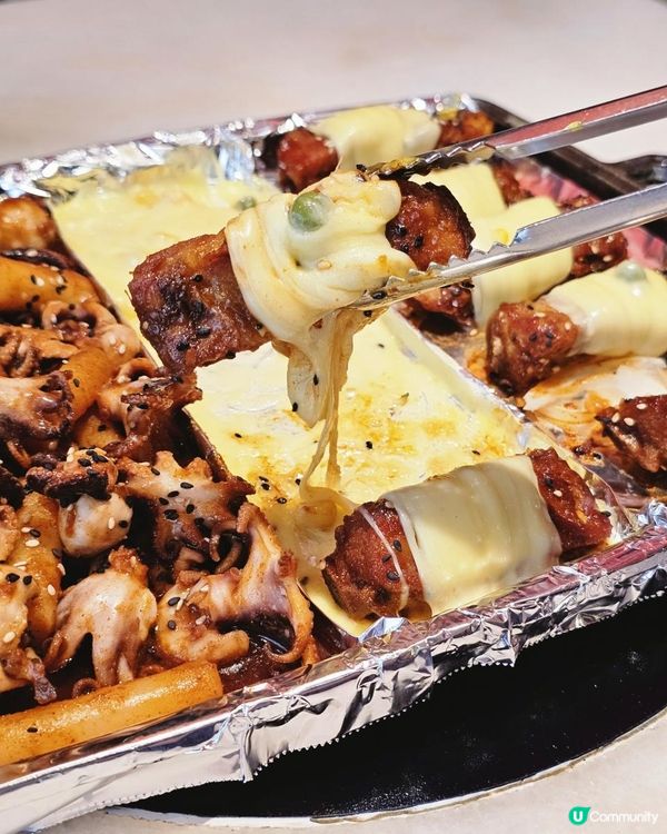 📍深圳必吃！瀑布芝士～韓客萊。芝士排骨🍖