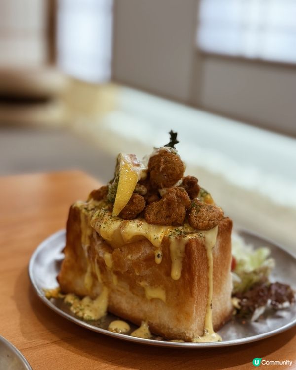 大圍名物✨ 超人氣盒子吐司 🍞 芝士奶蓋麻糬窩夫🤎